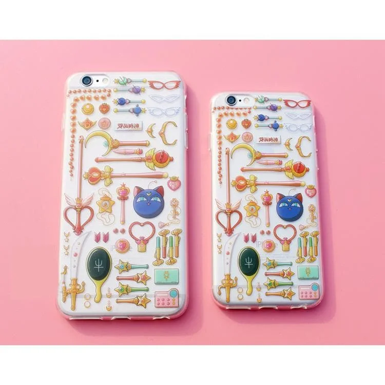 Sailor Moon Magic Wand Pattern Kawaii Phone Case SP165680