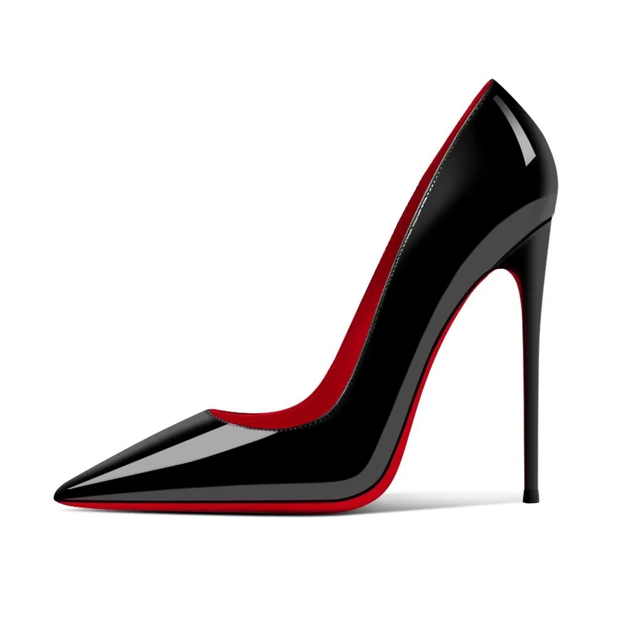 Breakj Breakj Heels On The Bed Of High-Heeled Shoes With Ultra-High Female Fine Heel 2025 New Autumn Black 10 Cm Sexy Pointed Single Shoes