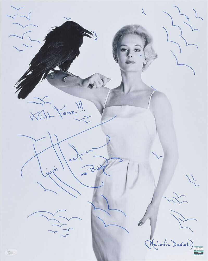 TIPPI HEDREN Signed 'The Birds' Photo Poster paintinggraph - Film Actress - preprint