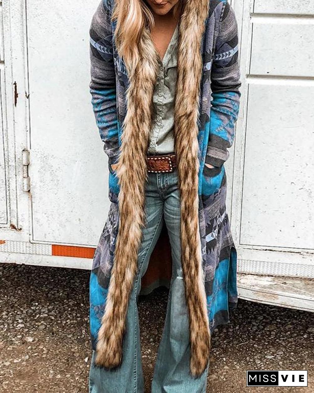 Long Sleeve Vintage plus size Outerwear