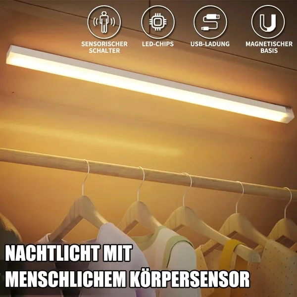 🔥Bohrfreie intelligente Sensor magnetische aufladbare LED-Leuchte💡