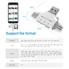 4 in 1 SD Card Reader for iPhone ipad Android Mac PC Camera