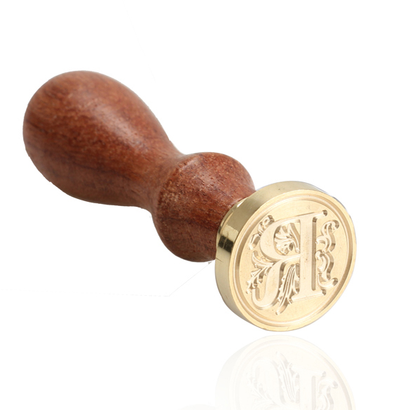 

Alphabet Letter R Retro Wood Sealing Wax - Wax Seal Stamp, 501 Original