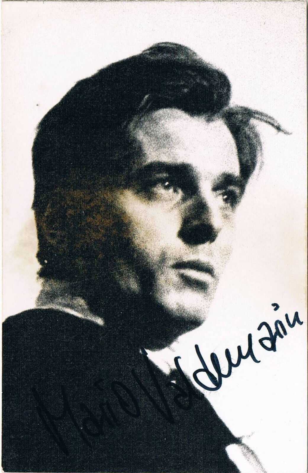 Mario Valdemarin 1931- autograph signed postcard Photo Poster painting 3.5x5.5