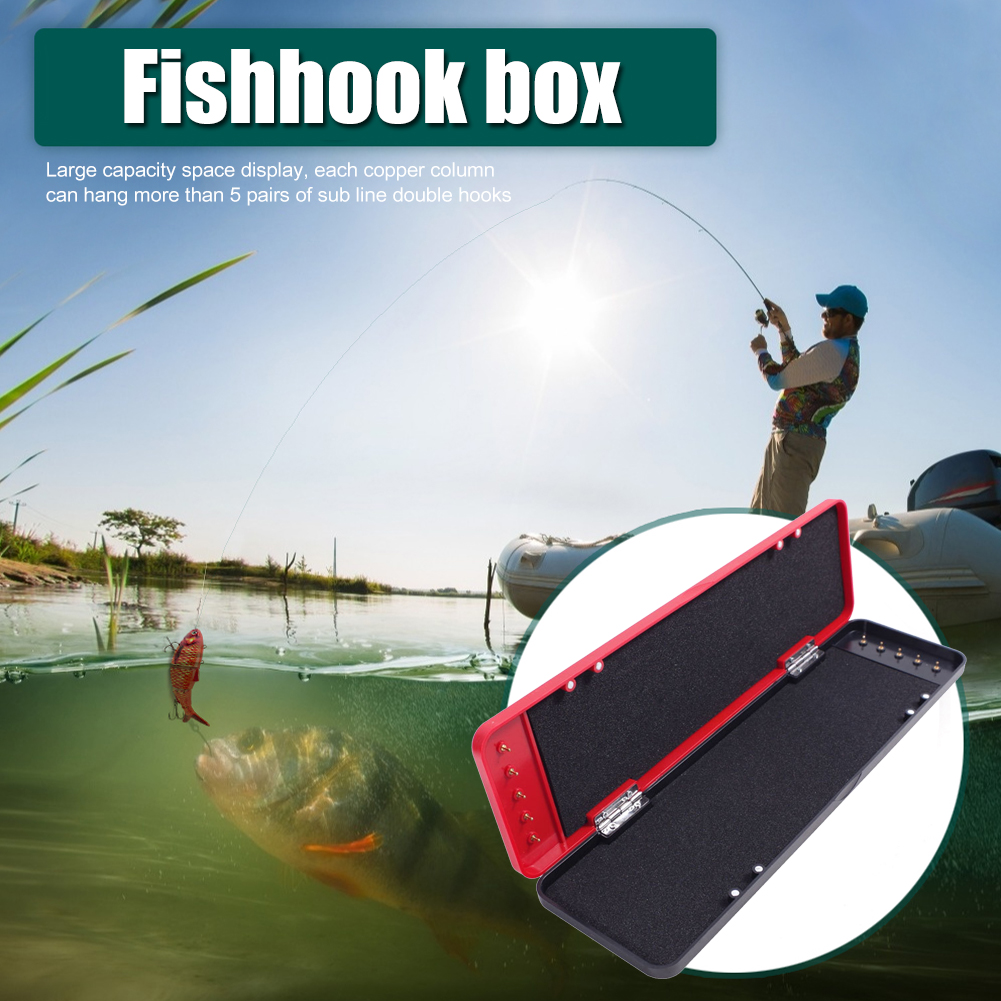 

32/45cm Fishing Rig Lure Hook Tackle Box Fishing Gear Tools Storage Case, 45cm black three layers, 501 Original