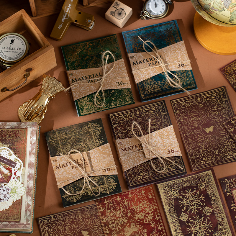 저널세이 36매 빈티지 듀얼 소재 브론징 소재 용지