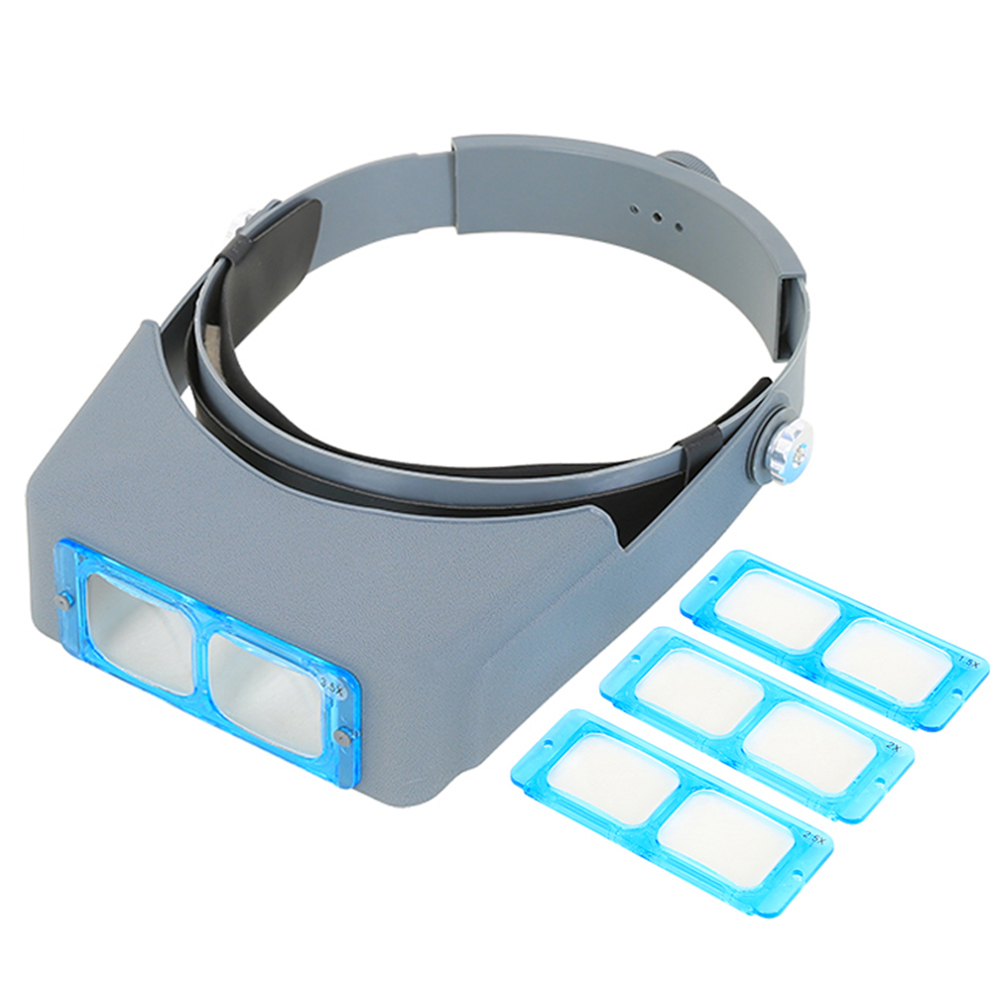 

Head Wearing Magnifier Glasses Loupes Portable Magnifying Headband Eyewear, 501 Original