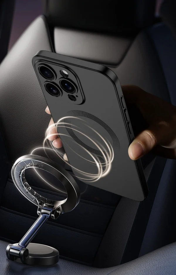 Suitable For Apple 16promax Mobile Phone Case Frosted Magnetic Suction Protective Cover Two In One