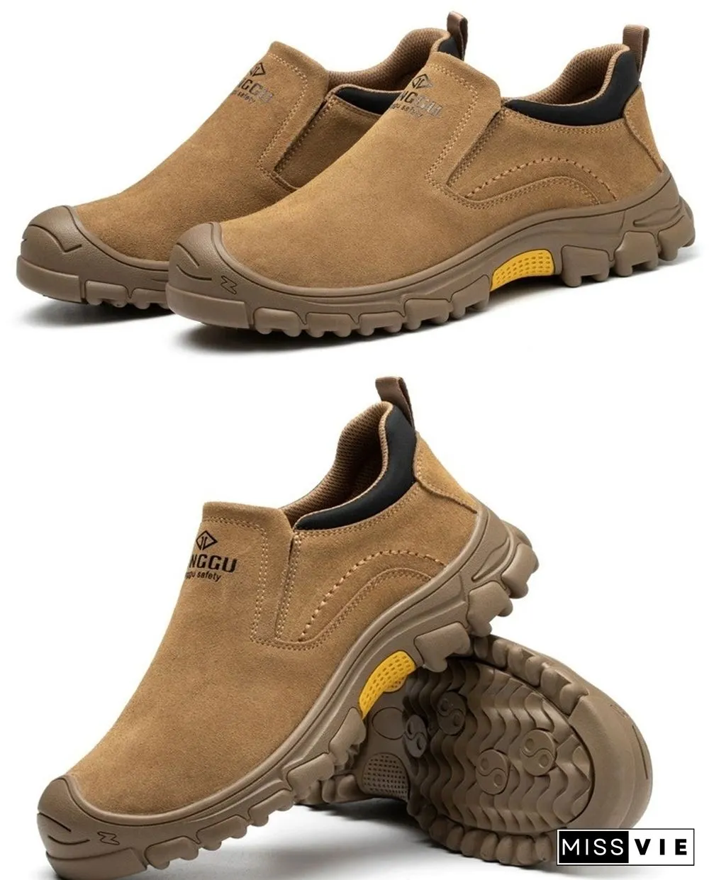 Men Ankle Boots Fashion Men Shoe Vintage Style Leather Male Outdoor Casual Boots Work Footwear