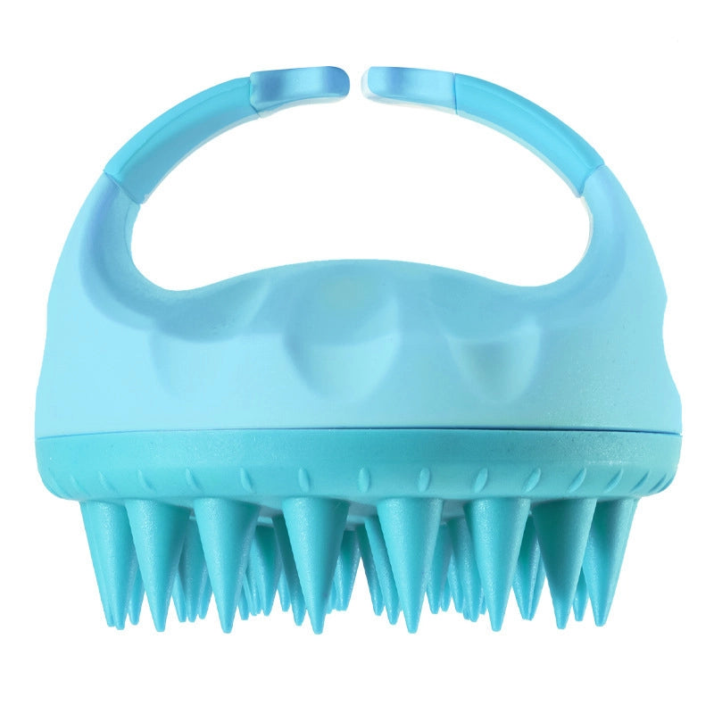 Minimalist Solid Color ABS TPE Silica Gel Shampoo Brush Bathing