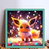 Pokémon Eevee-11CT Stamped Cross Stitch 40*40cm/15.75*15.75in