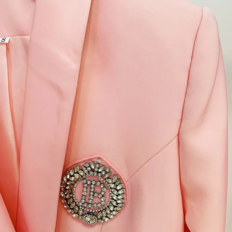 Nigikala Nigikala Star New Coat Dress Fashion Double-Dbutled Buckle Of The Verted-Faced Green Fruit Collar Long-Term Suit Dress