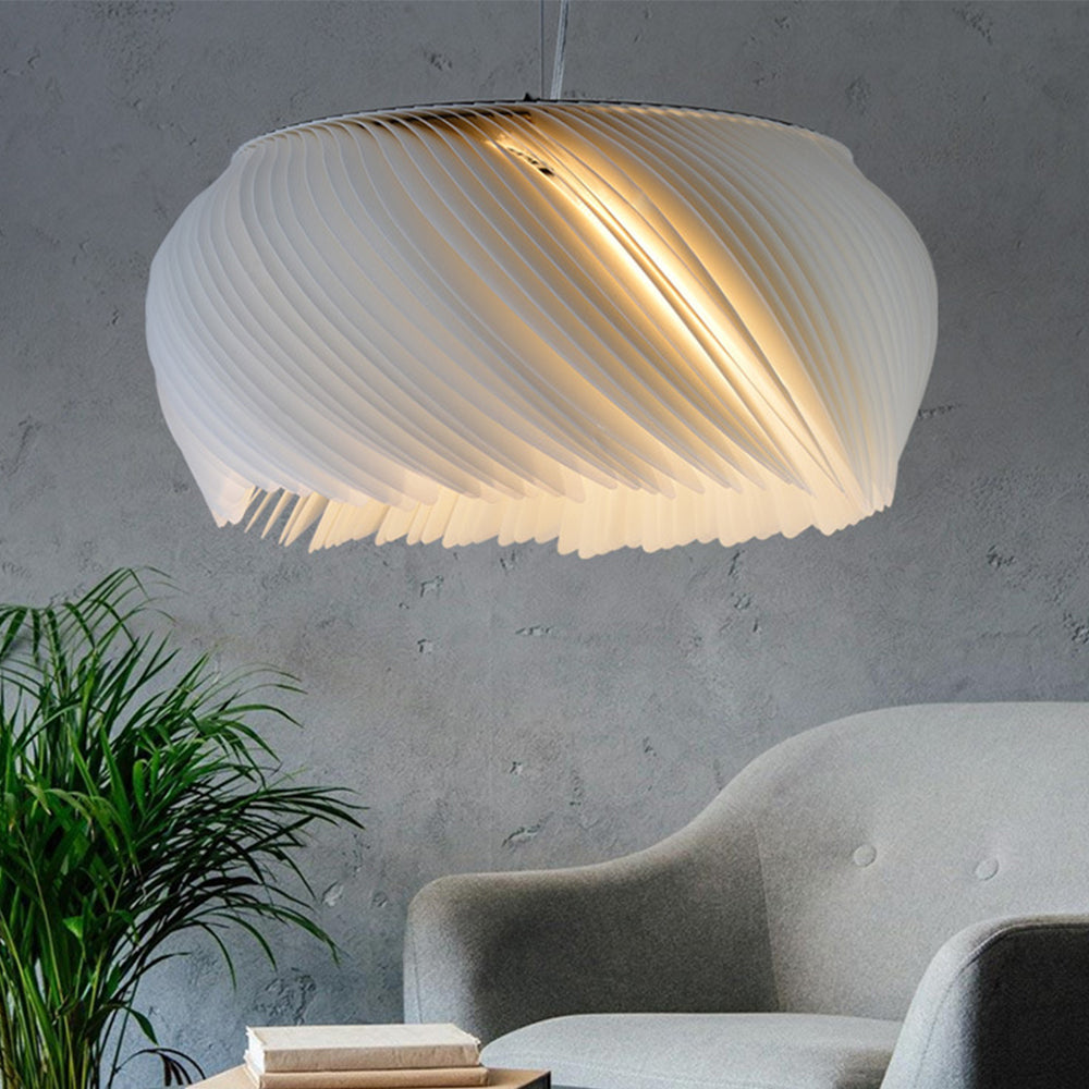 Designer White Paper Pendant Light for Living Room