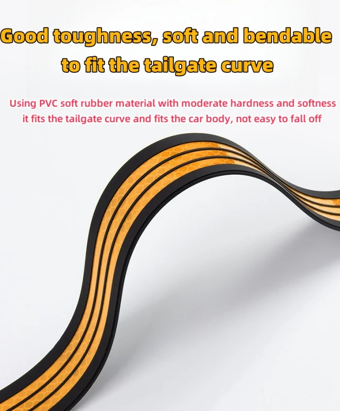 Car Anti-rear-end Reflective Strips Car Trunk Anti-collision Anti-scratch Soft Glue