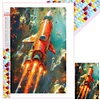 Diamond Painting -DIY Full Square Drill Rocket(65*45CM)