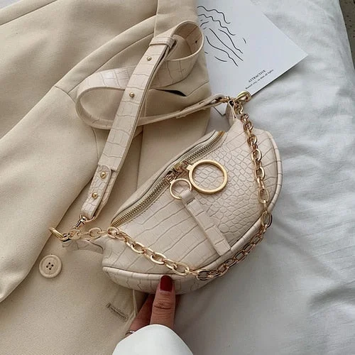 SWDF Simple Fashion Small PU Leather Crossbody Bags For Women 2022 Chain Shoulder Handbags Female Travel Cross Body Bag