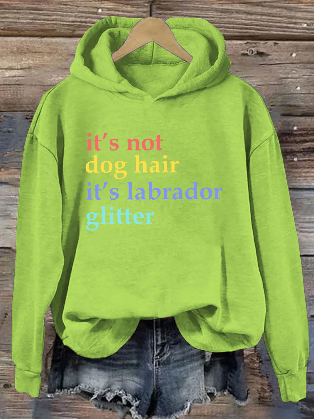It's Not Dog Hair It's A Labrador Glitter Hoodie