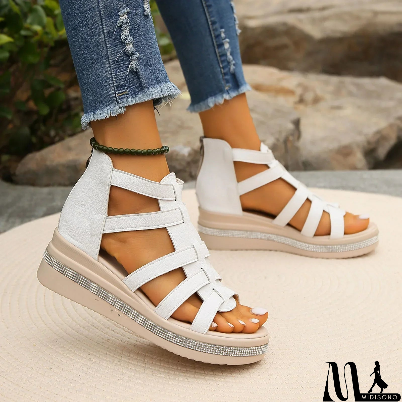 MidiSono - Sleek and supportive orthopedic general Sandals