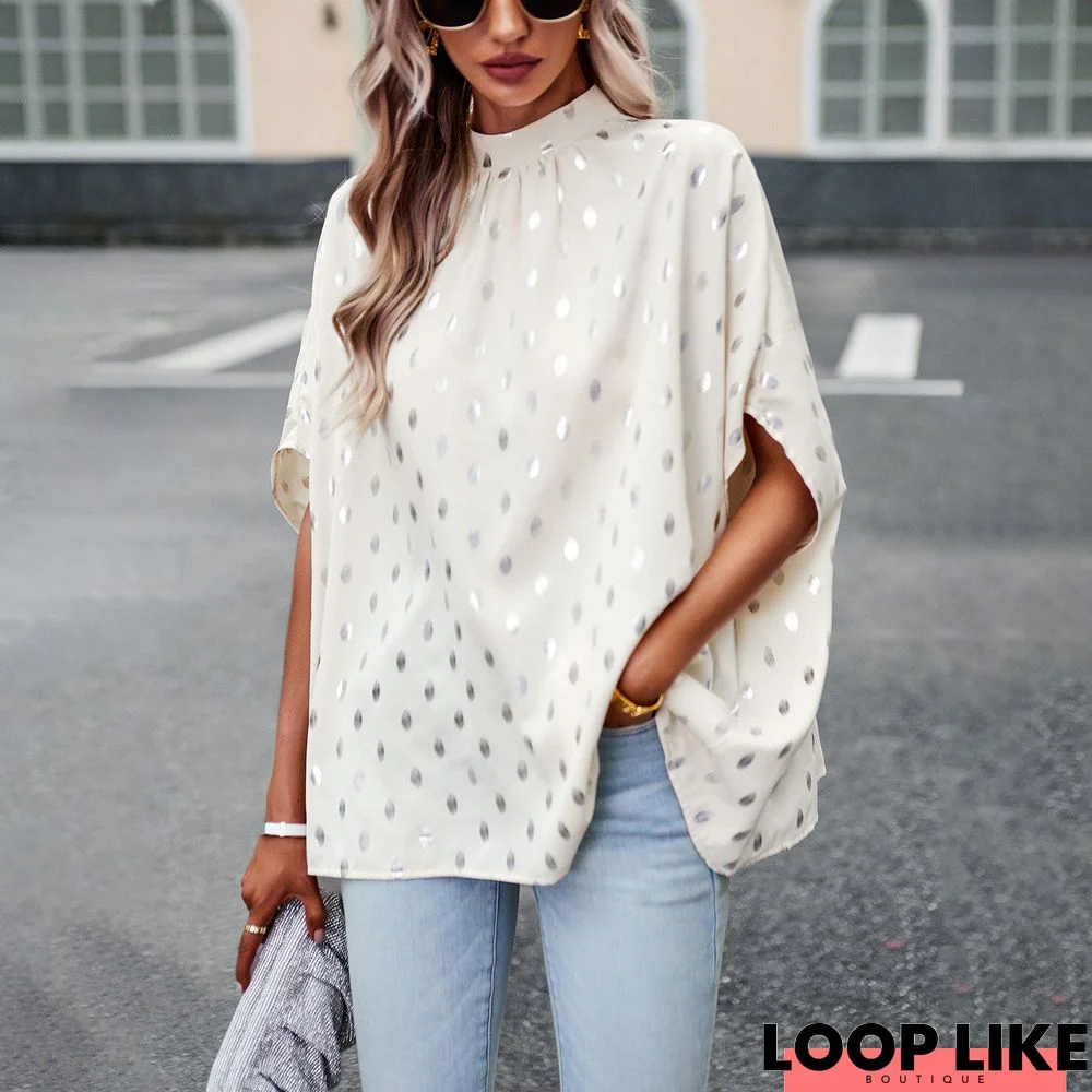 Short Sleeve Cotton Leopard Top