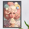 uk.everydayedeals (Limited Stock)Diamond Painting - Round AB Drills - Ice Cream Girl(45*65cm)