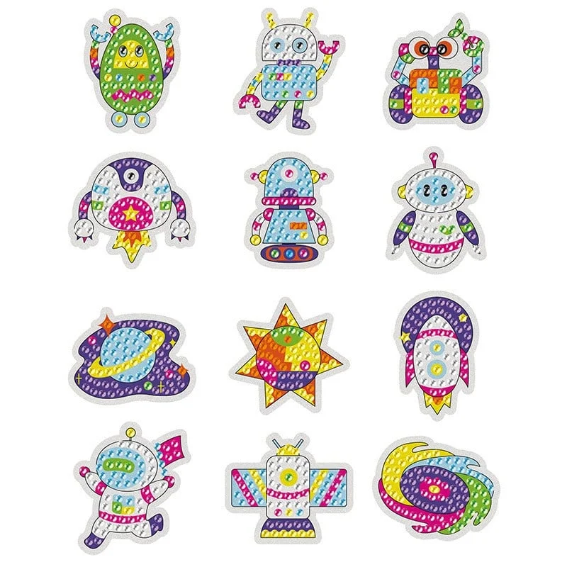 Last Day Promotion🔥- Diy Children's Free Stick Cartoon Painting