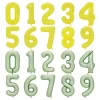 20PCS Macaron Colors 40" Aluminum Film 0 - 9 Numbers Balloons Birthday Party Anniversary Decor