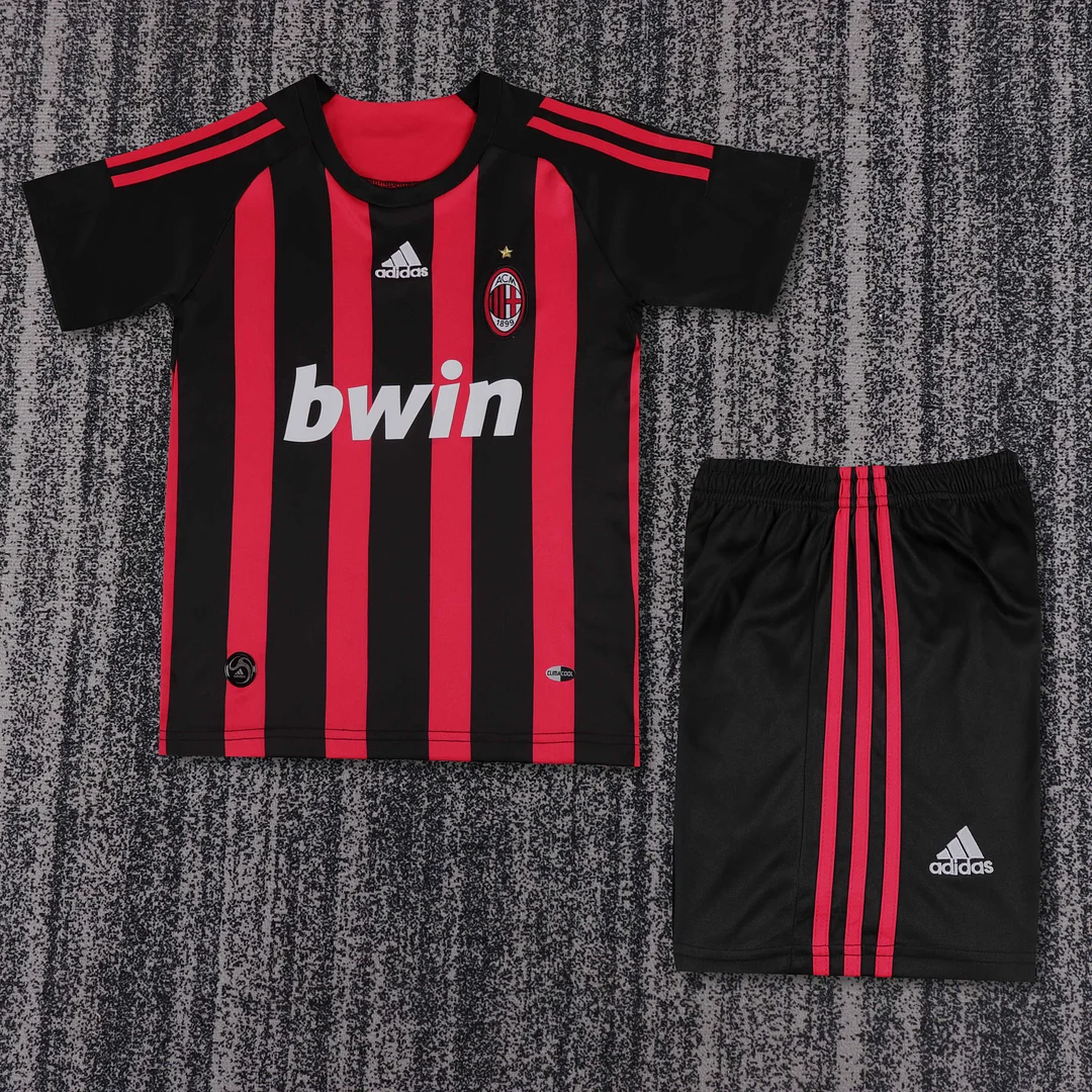 2008-2009 Retro AC Milan Home Football Shirt Kids Size