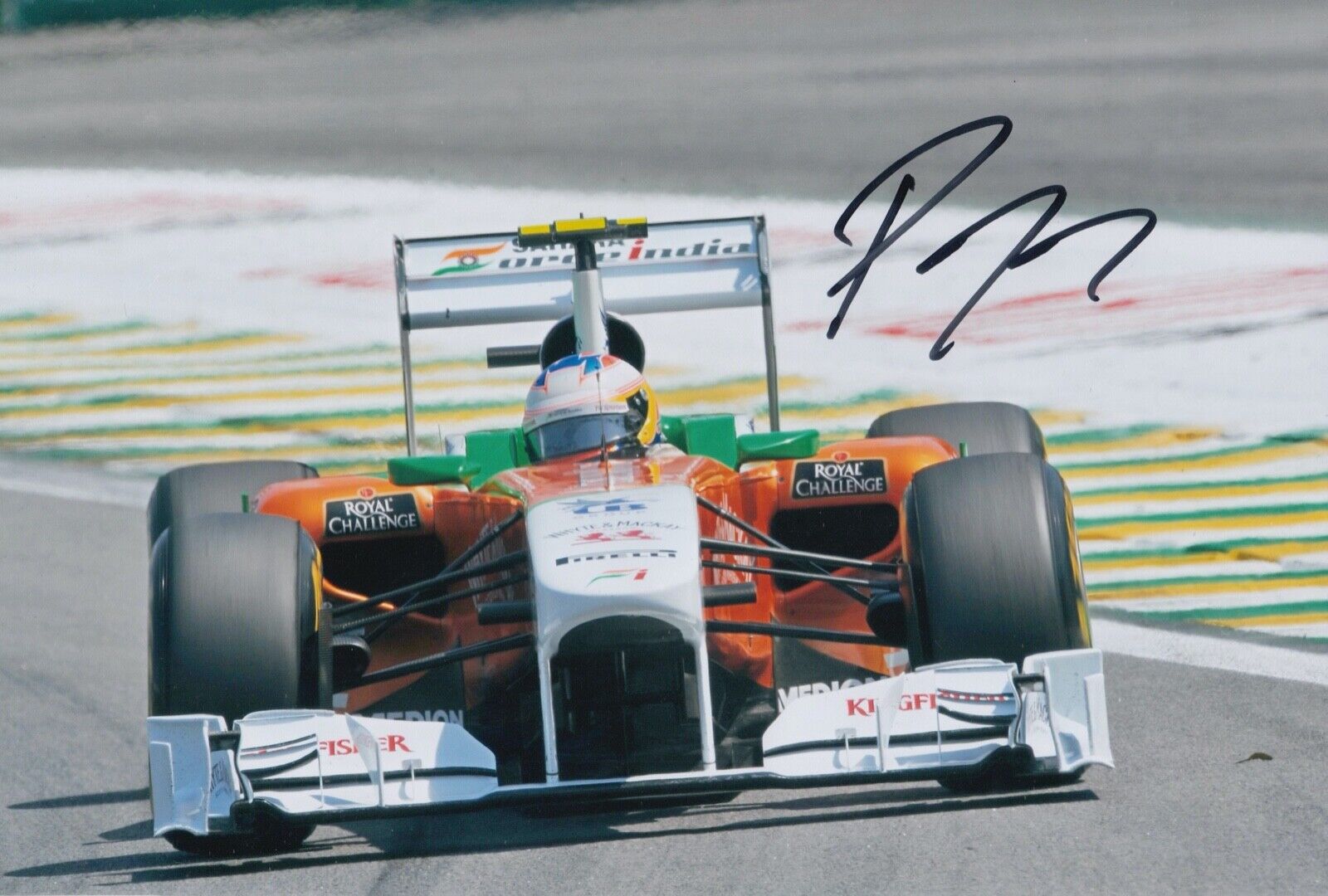 Paul di Resta Hand Signed 12x8 Photo Poster painting F1 Autograph Force India 6