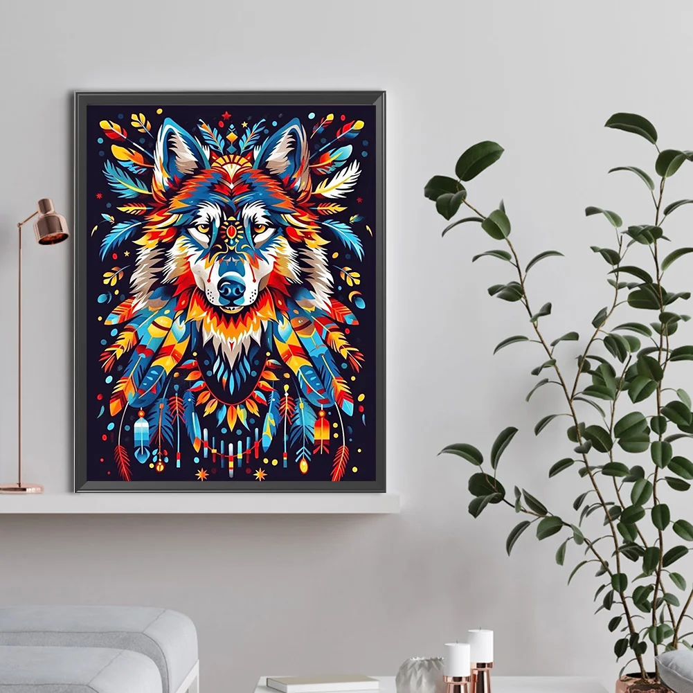 Diamond Painting - Full Round Drill - Wolf(Canvas|30*40cm)