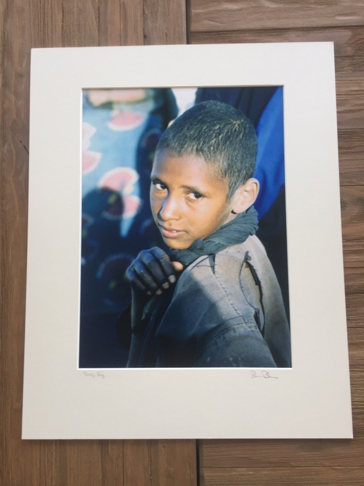 Bruce Blum Firmato Colore Stampa Fotografica (43.2cmX 27.9cm) -  Tuareg Ragazzo