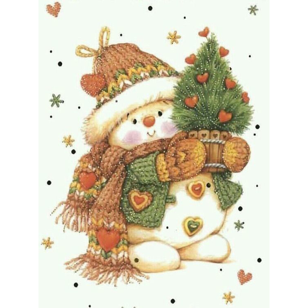 

Snowman View - Round Drill Diamond Painting - 30*40CM, Square diamond 40*50cm, 501 Original