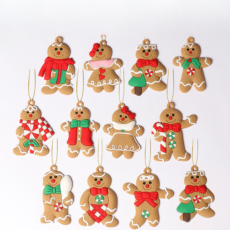 Gingerbread Man Decorations Christmas Tree Hanging Ornaments 