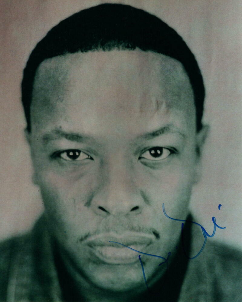 DR DRE SIGNED AUTOGRAPH 8X10 Photo Poster painting - THE CHRONIC 2001 RAPPER, NWA, RARE, BECKETT