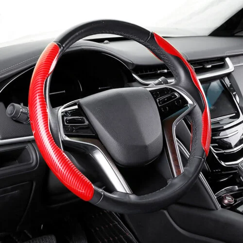 🔥HOT SALE🔥Car Carbon Fiber Steering Wheel Cover（2PCS）