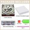 Wooden DIY Panda Diamond Painting Kit Note Box with 160 Papers for Office Desk