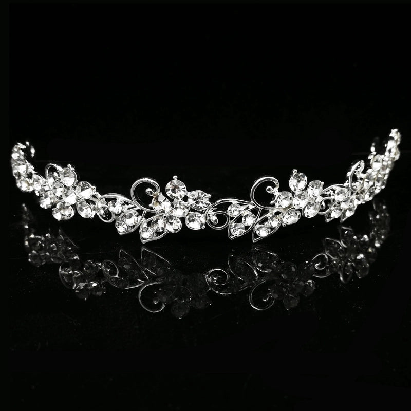 Minimalist Flower Imitation Pearl Alloy Rhinestone Hair Band 1 Piece