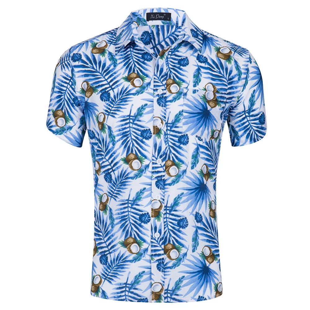 「❉New Year - 40% Off」Men's Hawaiian Shirts Casual Short Sleeve Shirts