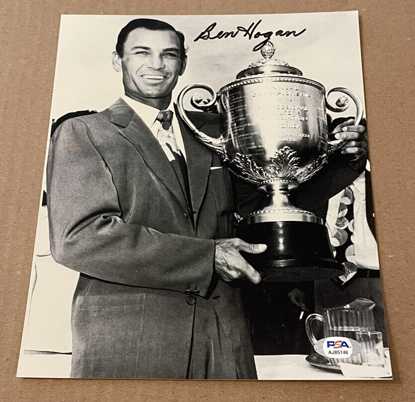 Ben Hogan Signed Photo Poster painting 8X10 PSA/DNAFull Letter PGA GOLF