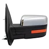 TRQ Left Mirror with Heat Manual Folding with Memory with Chrome Cover Drivers Side Compatible with 2009-2010 Ford F-150 FO1320355