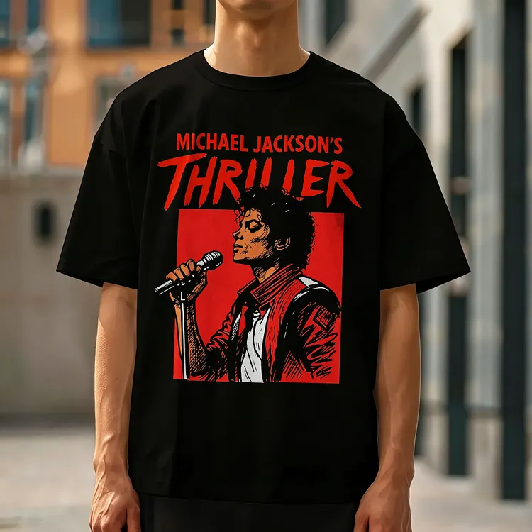 Michael Jackson's Thriller Printed Men's T-shirt