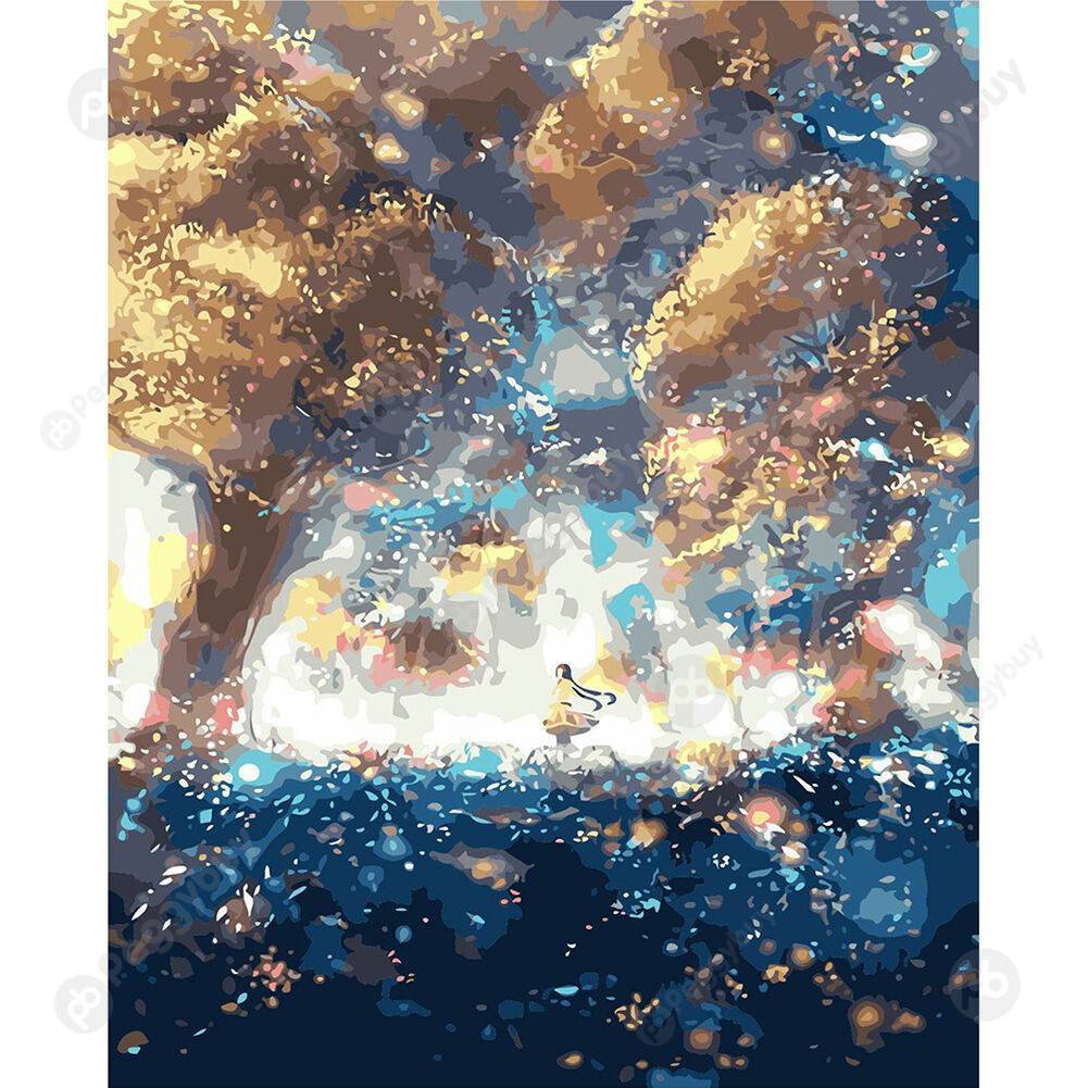 

40*50CM Paint By Numbers-People Under Tree, 501 Original