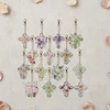 15Pcs Cross DiY Double-Sided Diamond Art Keychain Ornaments Party Crafts Decor