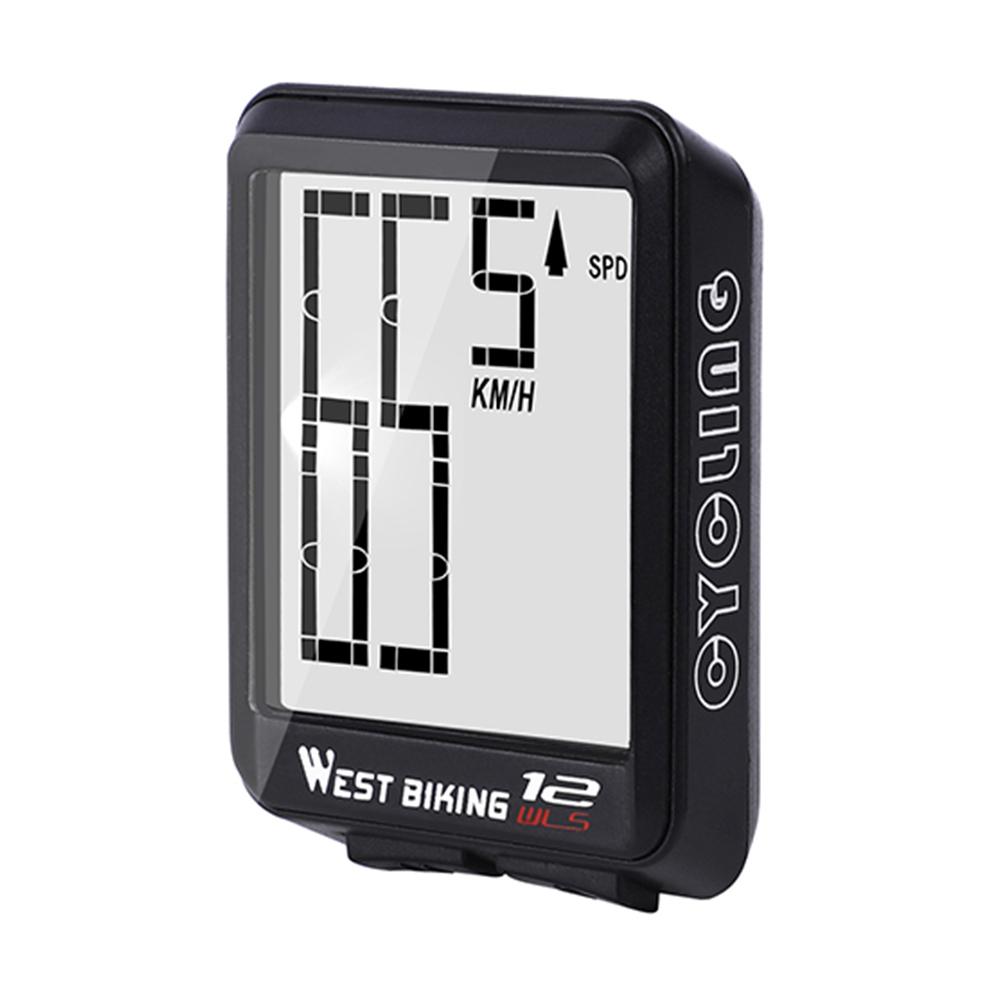 

WEST BIKING Bicycle Computer Rainproof Wireless MTB Speedometer Odometer, Black, 501 Original