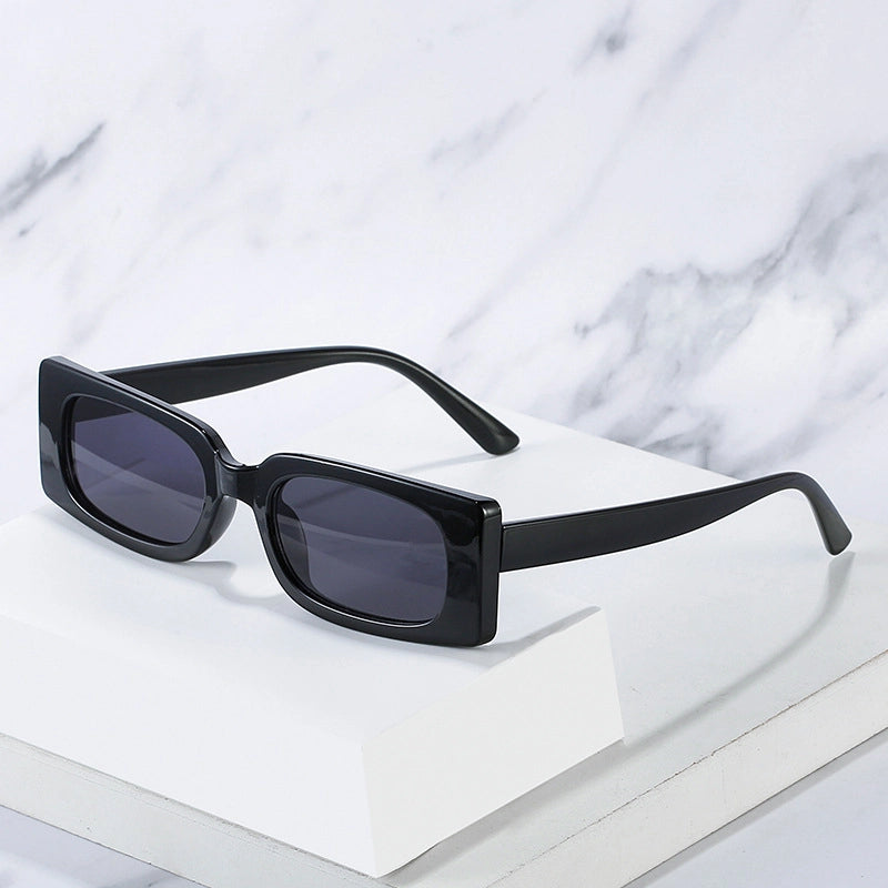 Casual Minimalist Color Block Solid Color Ac Square Full Frame Women’s Sunglasses