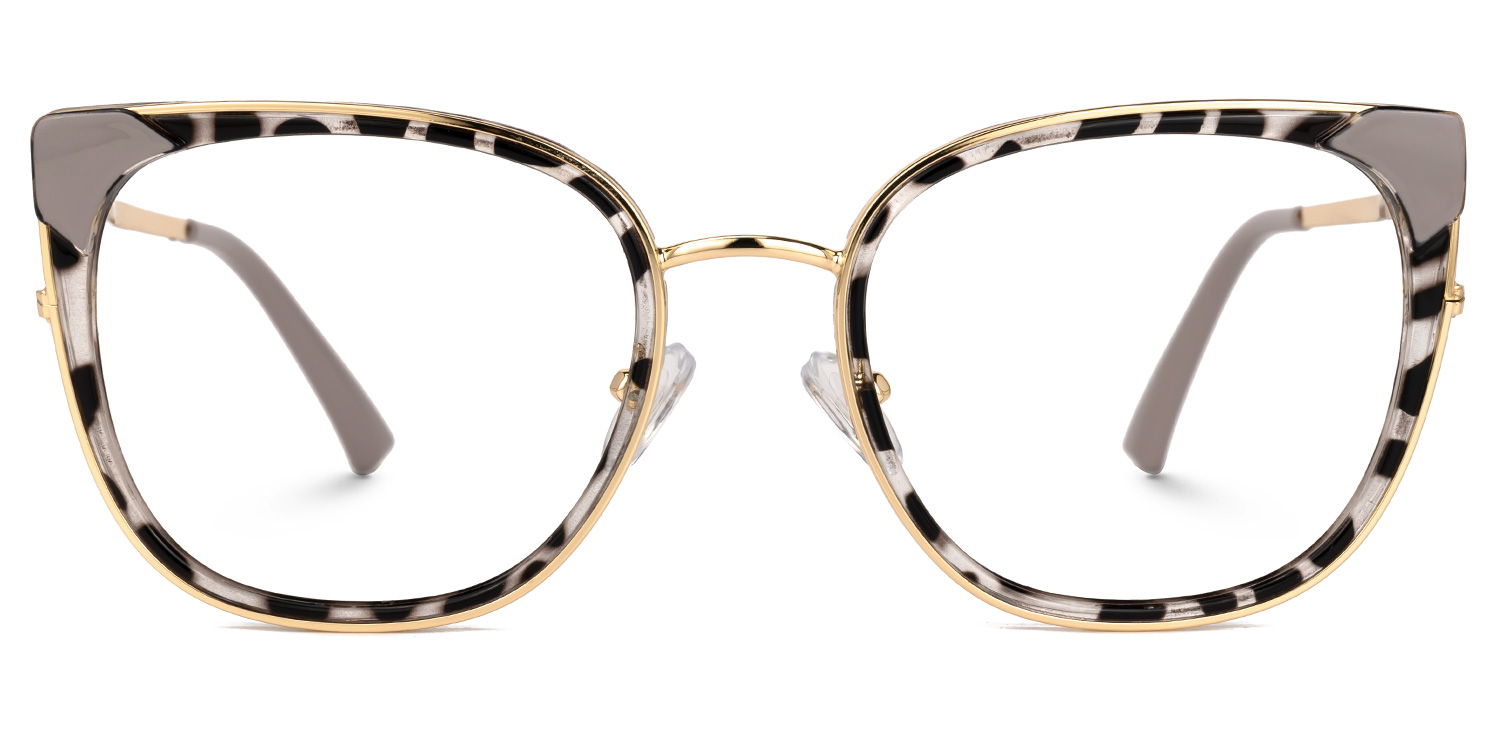 Tacita Schwarz-Tortoise Cateye Brille Schwarz-Tortoise