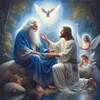Jesus-11CT Stamped Cross Stitch 45*45cm/17.72*17.72in