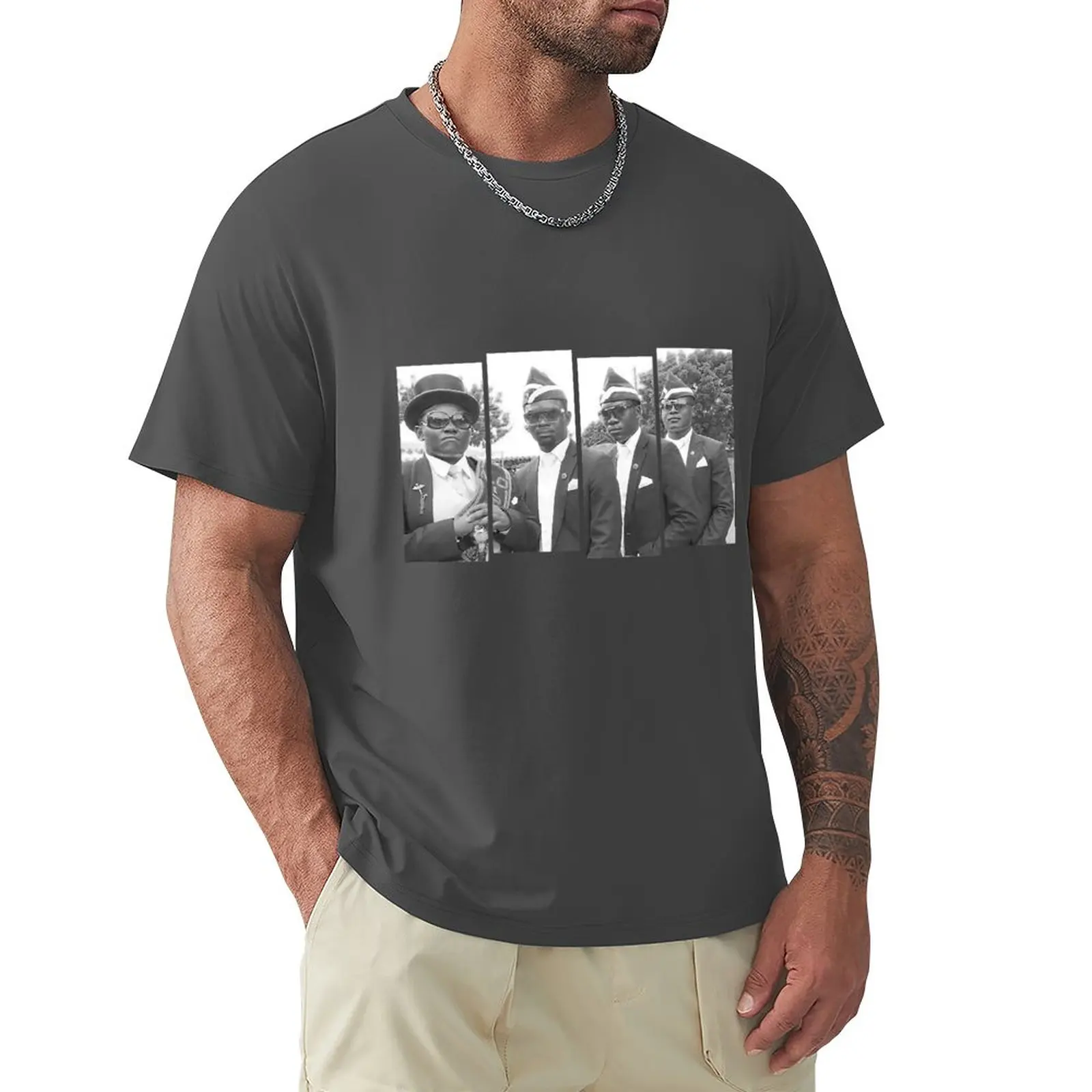 Gamechancemagic Coffin Dancing Pallbearers meme T-shirt T-Shirt shirts graphic tees plain sweat men t shirts