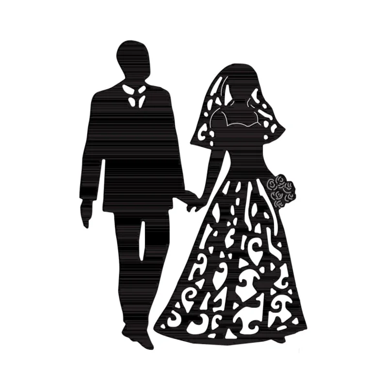 Metal Cutting Dies Cut Die Mold Lovers Wedding Photos Scrapbook Paper Craft Knife Mould Blade Punch Stencils Dies New