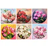 Mid-year Promotion 6Pcs/set Diamond Painting-DIY Full Round Drill Flower(30*30cm)