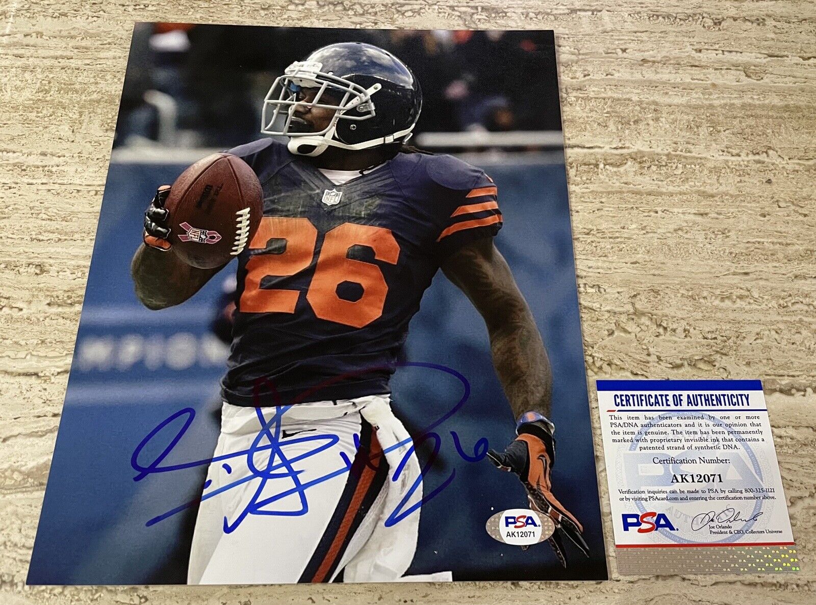 Tim Jennings Chicago Bears Autographed Signed 8X10 Photo Poster painting PSA/DNA COA